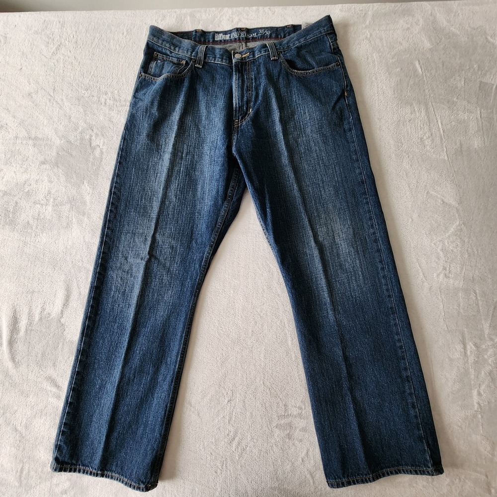 Tommy Hilfiger‎ Relaxed Freedom Jeans Mens 38L 29W Blue Denim 2012 Straight Leg
